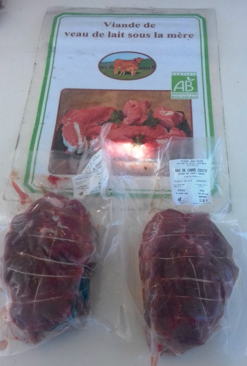 Rotie De Bas De Carre Veau De Lait Sous Mere Kg Ferme Moliner