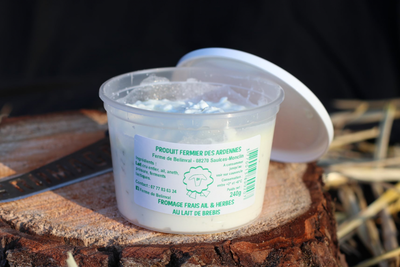 Fromage Frais De Brebis Ail Herbes G Ferme De Belinval