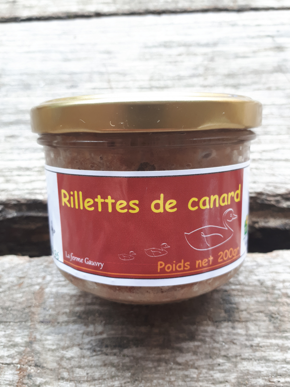 Rillettes De Canard 200gr 200 G La Ferme Gauvry Locavor Fr