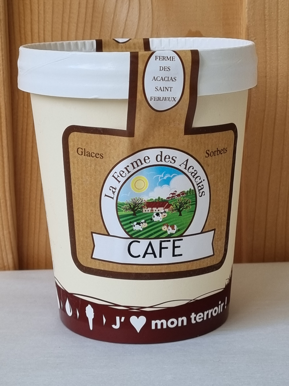 Glace café 500 ml 500 ml La Ferme Des Acacias Locavor fr