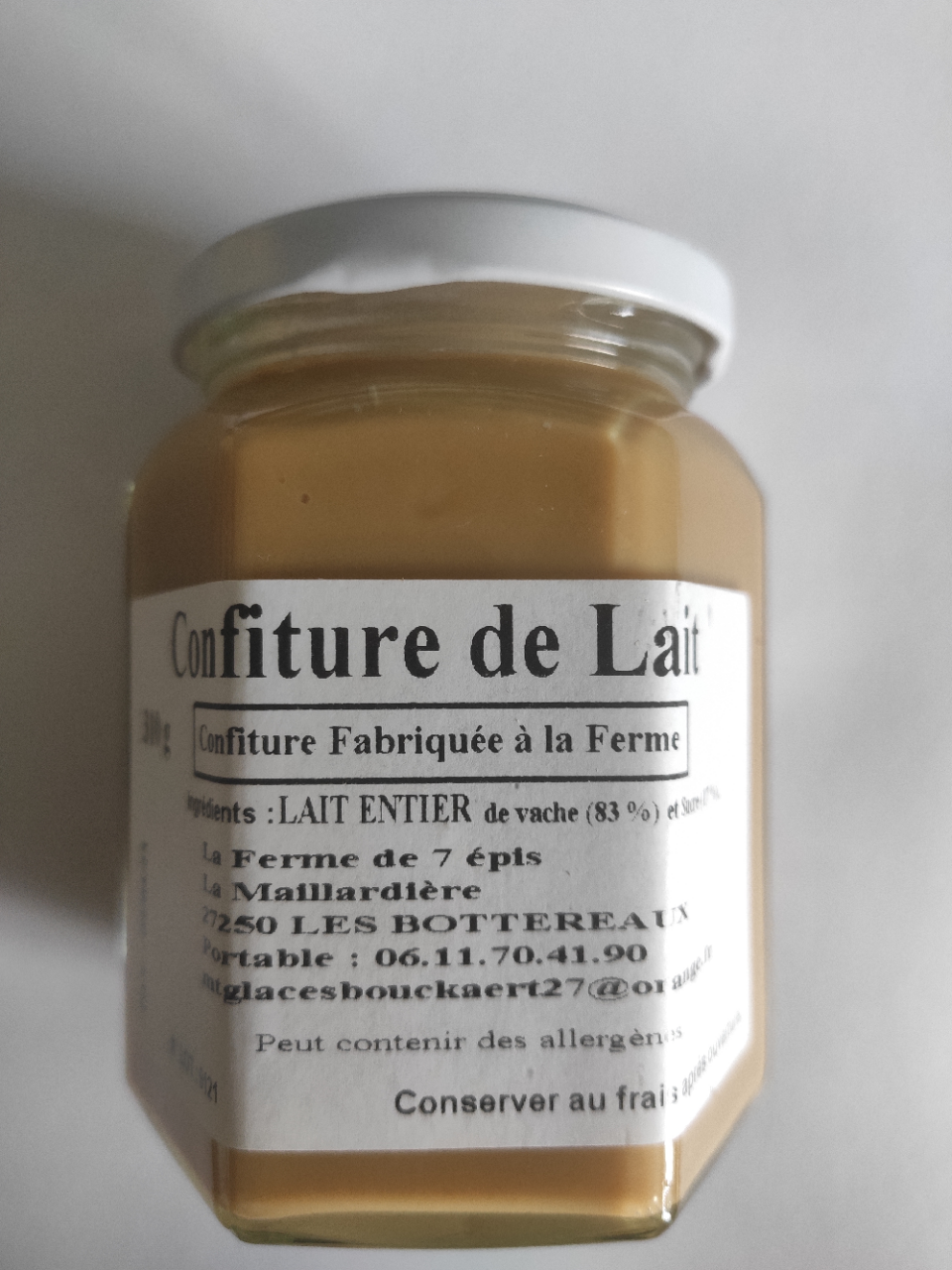 Confiture De Lait 310 G La Ferme Des Groseilliers Locavor Fr