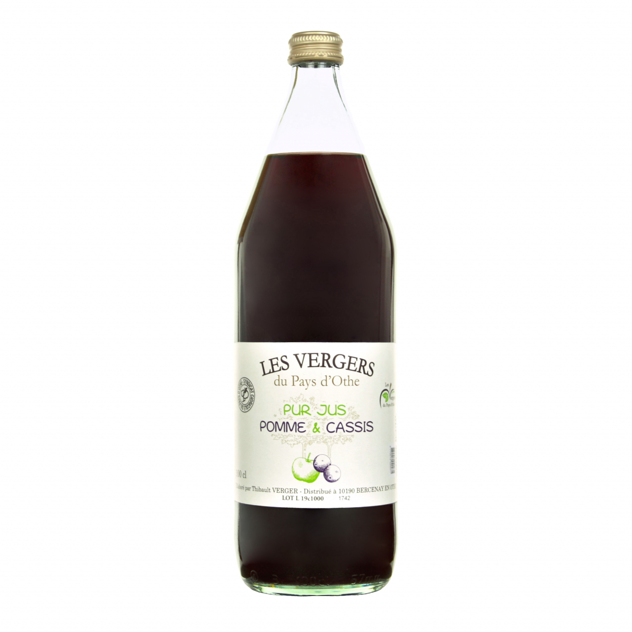 Pur Jus De Pomme Cassis L L Les Vergers Du Pays D Othe Locavor Fr