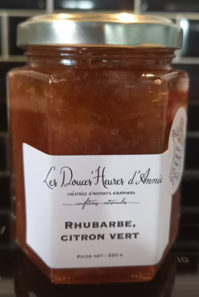 Confiture Rhubarbe Et Citron Vert G Les Douces Heures D Annie