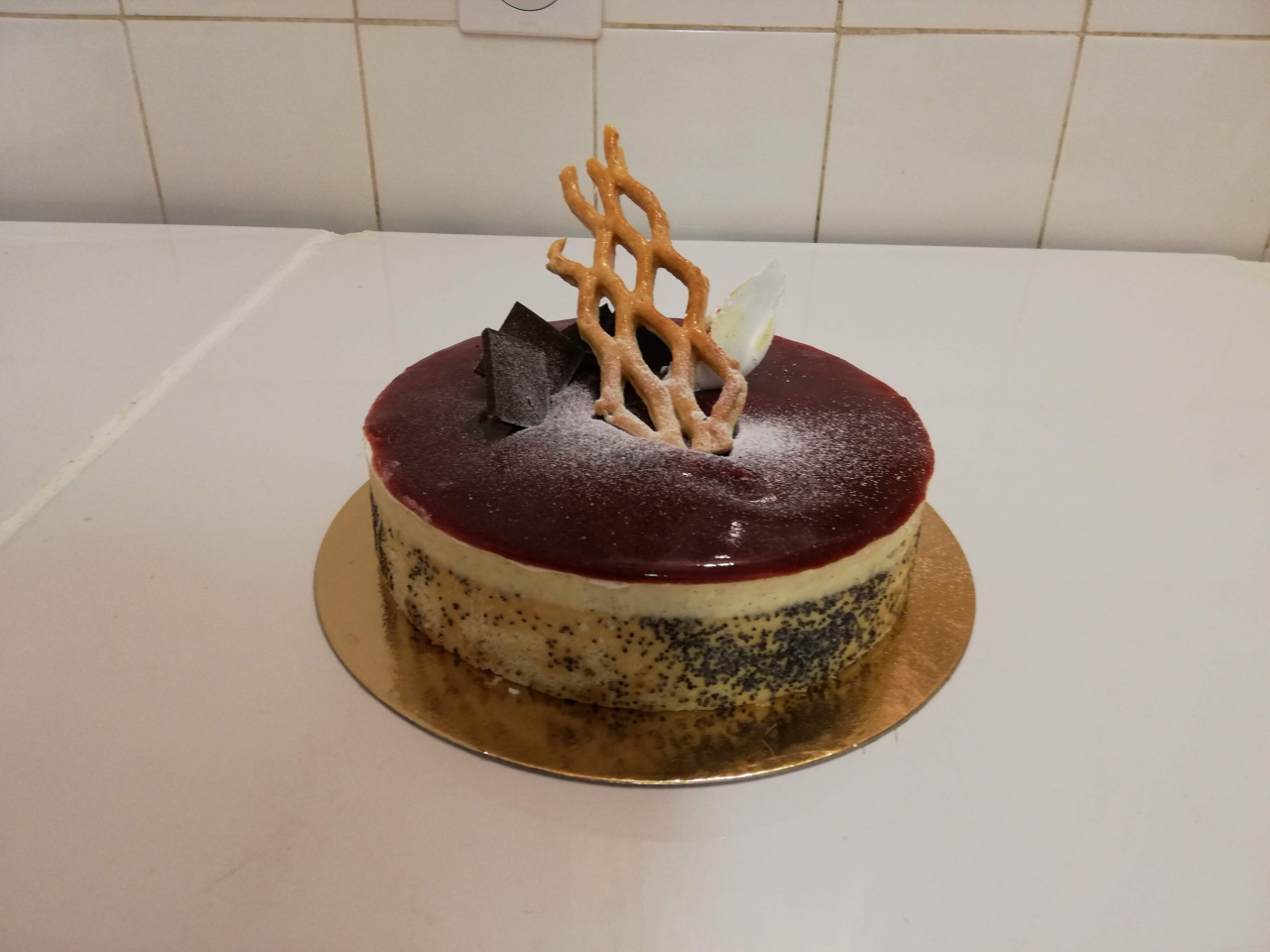 Entremet mousse choc framboise pour 4 person 1 4 kg Safranière De