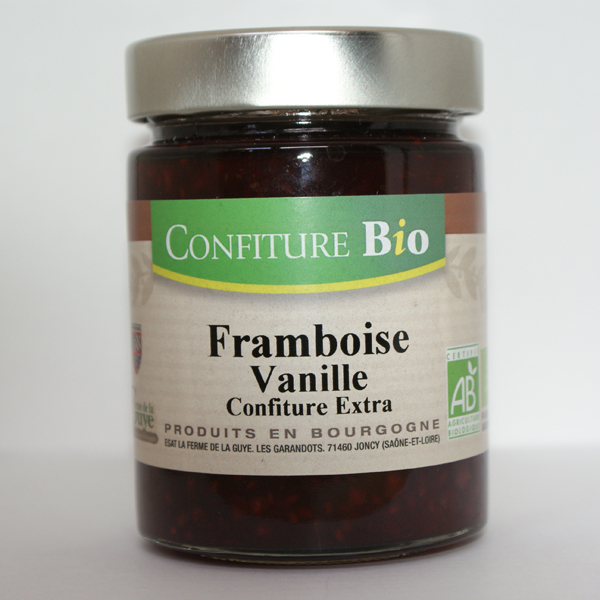 Confiture Framboise Vanille Bio G Ferme De La Guye Locavor Fr