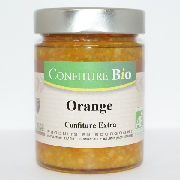 Confiture Orange Bio 320 G Ferme De La Guye Locavor Fr