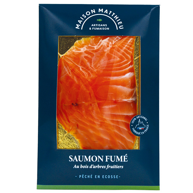 Saumon fumé artisanal 150g tranché 150 g Maison Matthieu Locavor fr