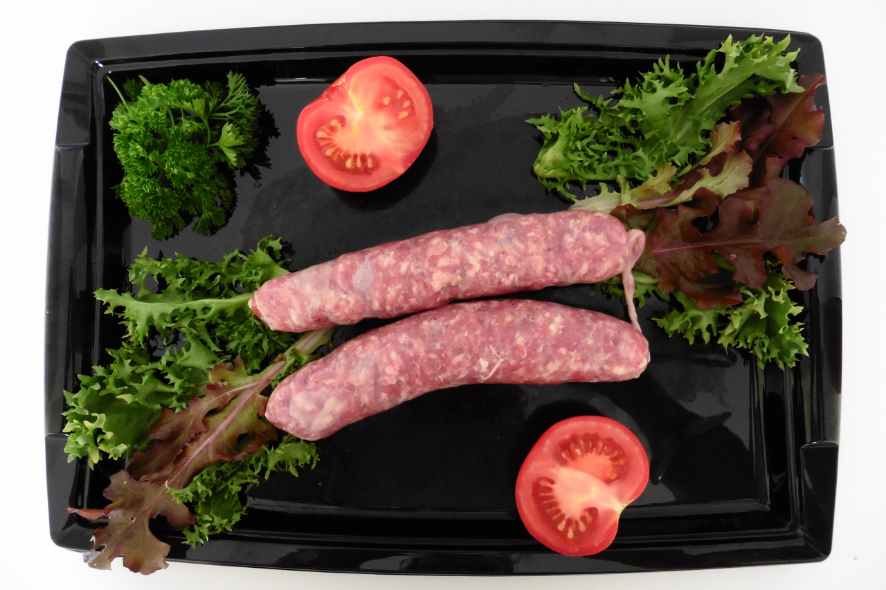 Saucisses De Boeuf Espelette X2 320 G Gaec Du Domaine De Bazonnel