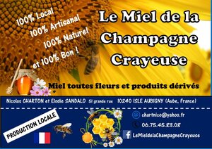 Logo de Le Miel De La Champagne Crayeuse Et Ses Produits Dérivés