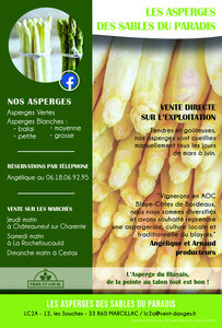 Logo de Les Asperges Des Sables Du Paradis