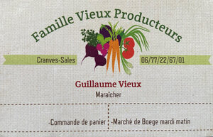 Logo de Guillaume Vieux - Producteur Maraîcher