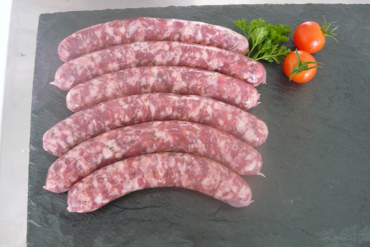 Saucisses à griller aux herbes 1kg 1 kg Ferme Hazotte Locavor.fr