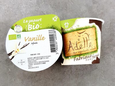 Yaourt fermier adelle à la vanille