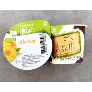 Yaourt fermier adelle à l'abricot