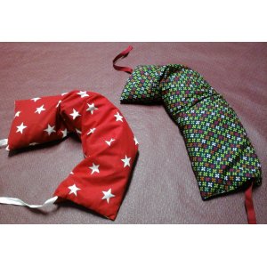 Coussin chauffant (graines de lin)