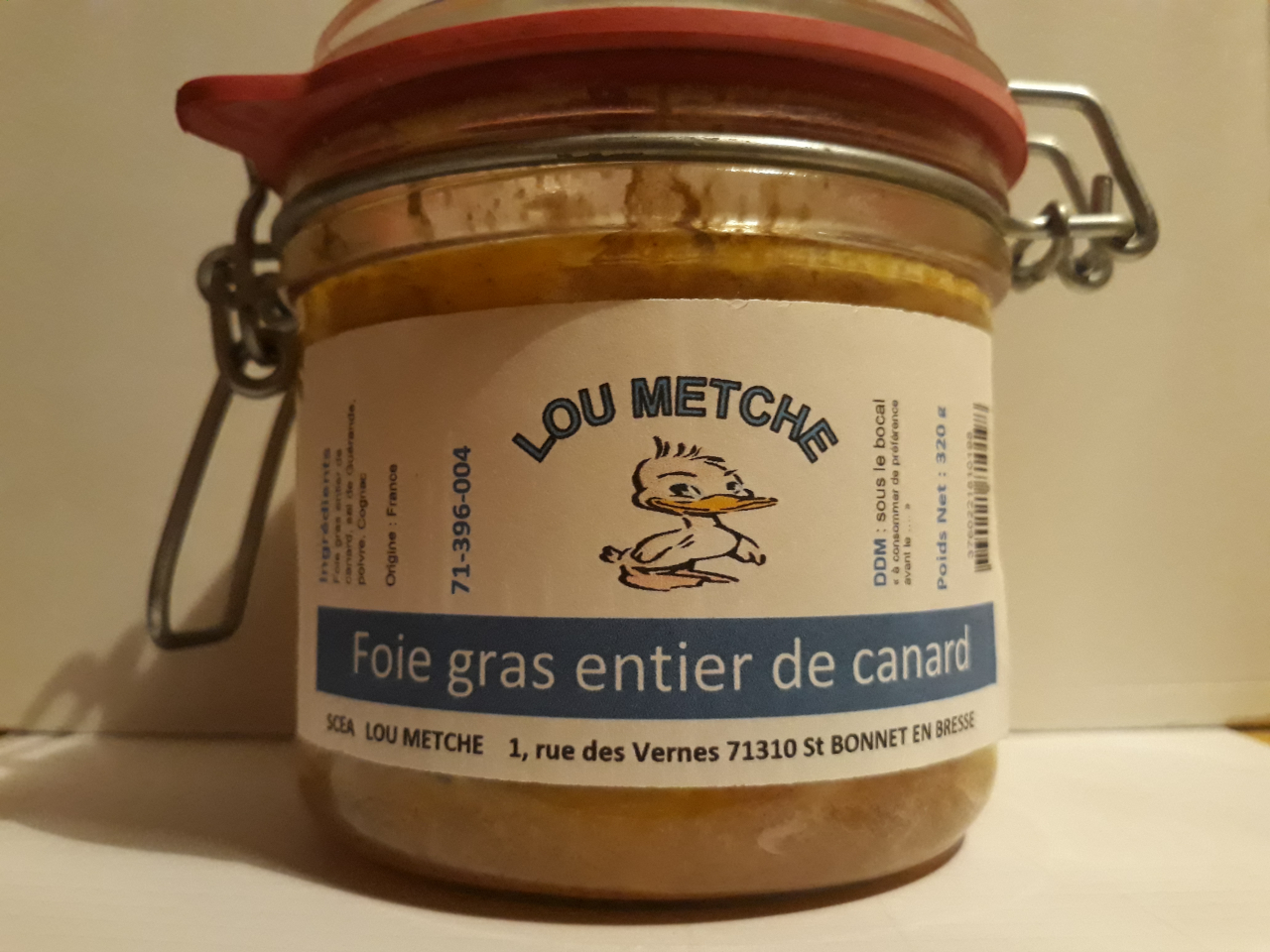 foie gras entier mi-cuit origine France