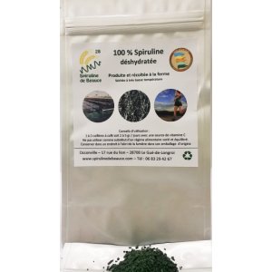 Spiruline de la ferme en paillettes déshydratées