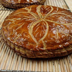 Galette amande chocolat 4 parts