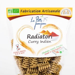 Pâtes radiatori - curry indien