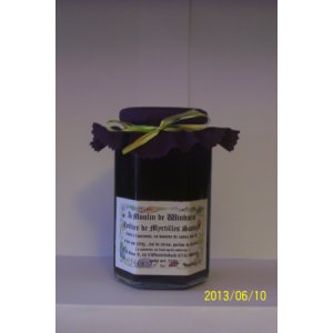 Confiture de myrtilles sauvages