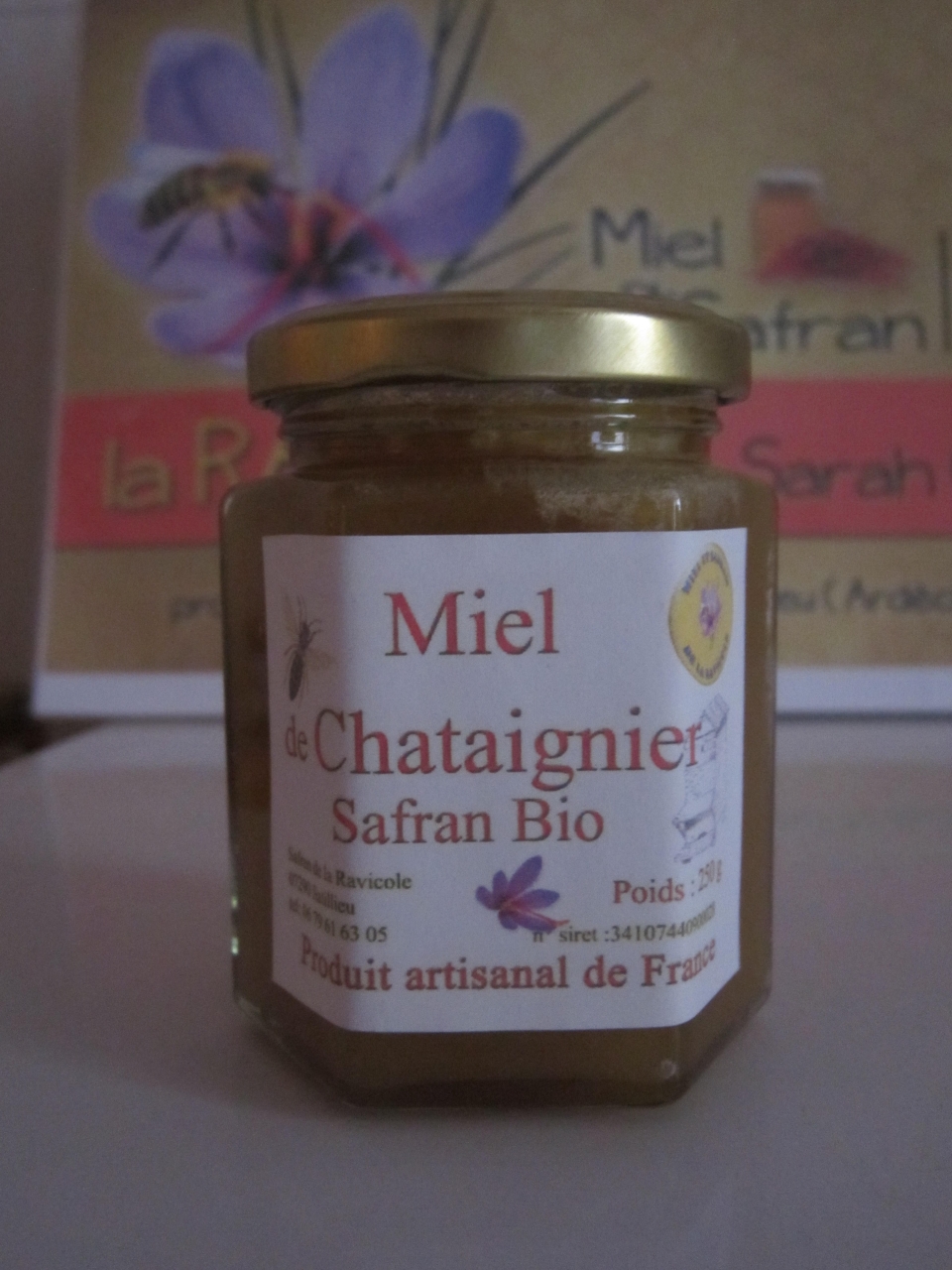 Miel Chataignier France 250G Bio 