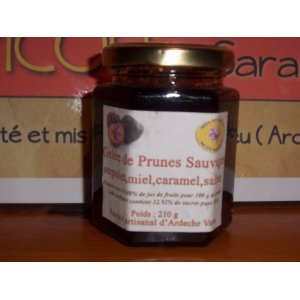 gelée de prune sauvage, miel, caramel, serpolet au safran.