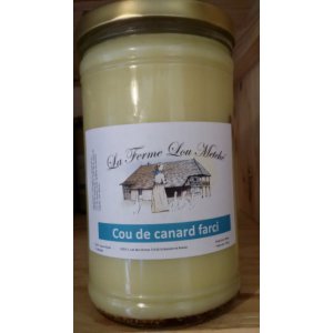 Cou de canard farci 30% foie gras