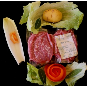 2 steak hache de veau environ 0.330g