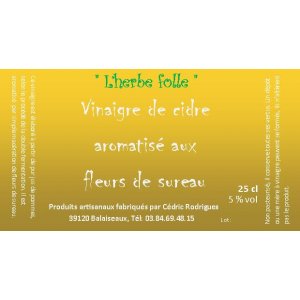 Vinaigre cidre aux fleurs de sureau