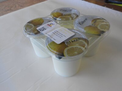 Yaourts aromatisés au citron par barquette de 4u