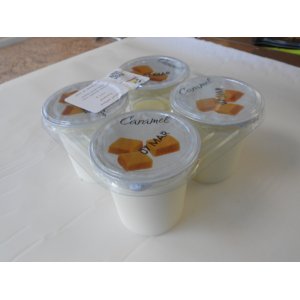 Yaourts aromatisés au caramel par barquette de 4u