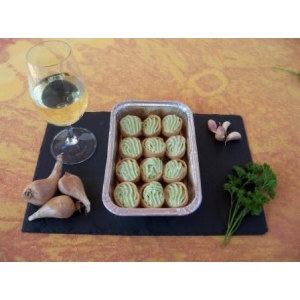 Escargots présentés en  fromentines à la bourguignonne - sachet de 5 dz