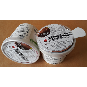 Glace chocolat(riz) lot de 2 pots