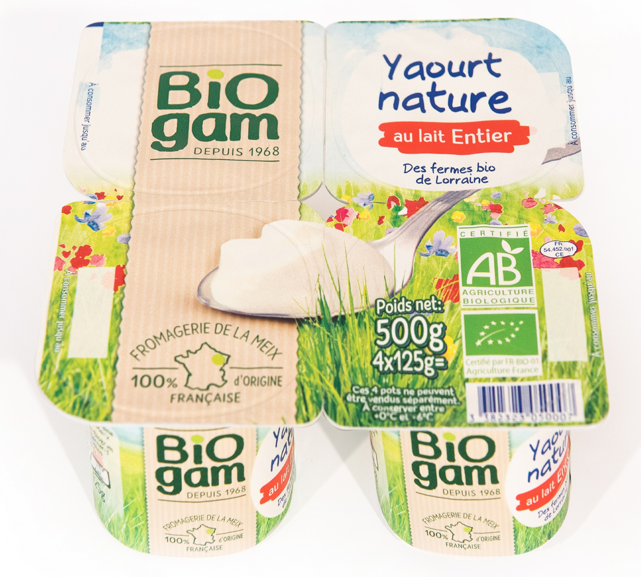 Yaourt Nature ( vendu par lot de 2 / 4 / 6 yaourts ) – Délifarm.fr