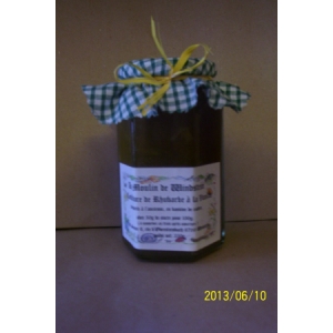 Confiture de rhubarbe à la vanille