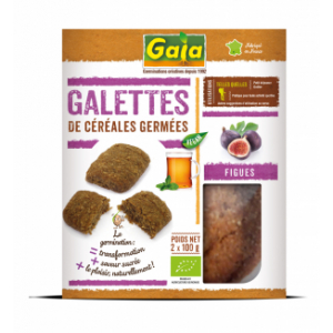 Galettes de céréales germées - figues 2x100 g