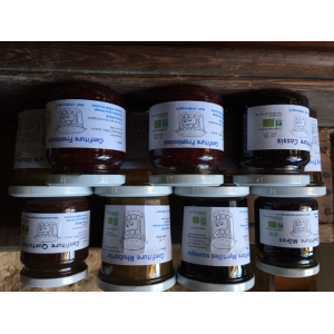 Confiture de myrtilles sauvages