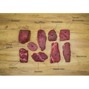 Colis de boeuf de 10 kg 'cuisiner malin' (limousine)