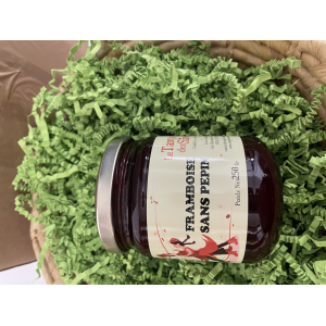 Confiture de framboises sans pépins