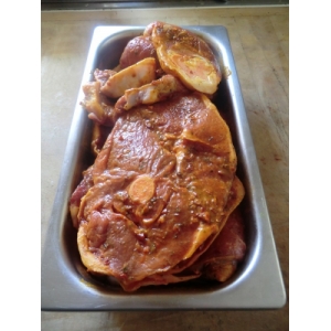 Tranche gigot mariné