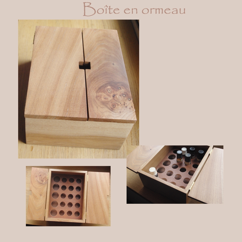 Boîte en bois rangement huiles essentielles 20 flacons - 1 u - Pauline  Bouyer 