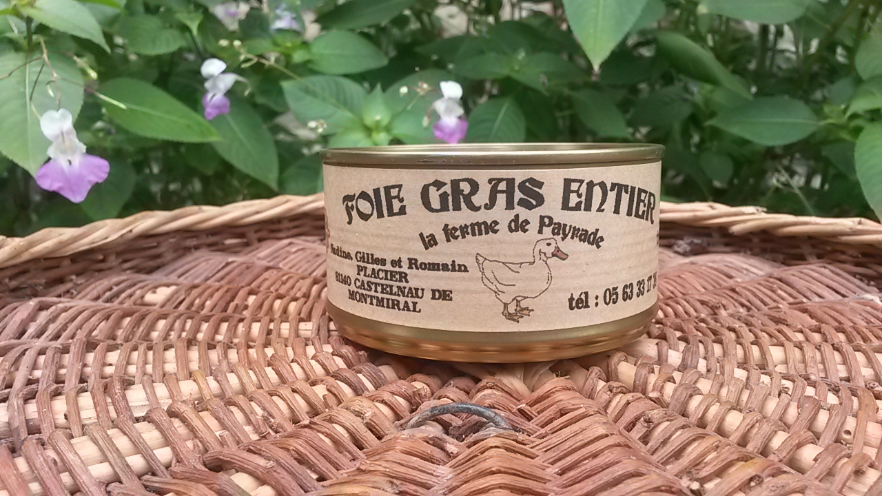 Foie gras 180g boîte métal - 180 g - La Ferme De Payrade - Locavor.fr