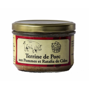 Terrine de porc aux pommes et ratafia de cidre
