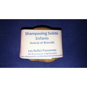Shampooing solide spécial enfant senteur fruitée  huiles avocat et brocolis bio