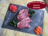 Côtes d'échine de porc