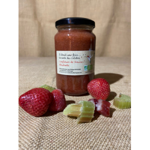 Confiture de fraises rhubarbe