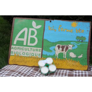 * 4 x yaourts bio aux poires et au lait entier