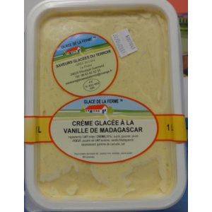 Creme glacée vanille de madagascar