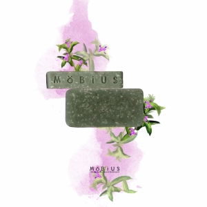 Savon de douche 'verveine & spiruline' saponifié à froid, glycériné et surgras.