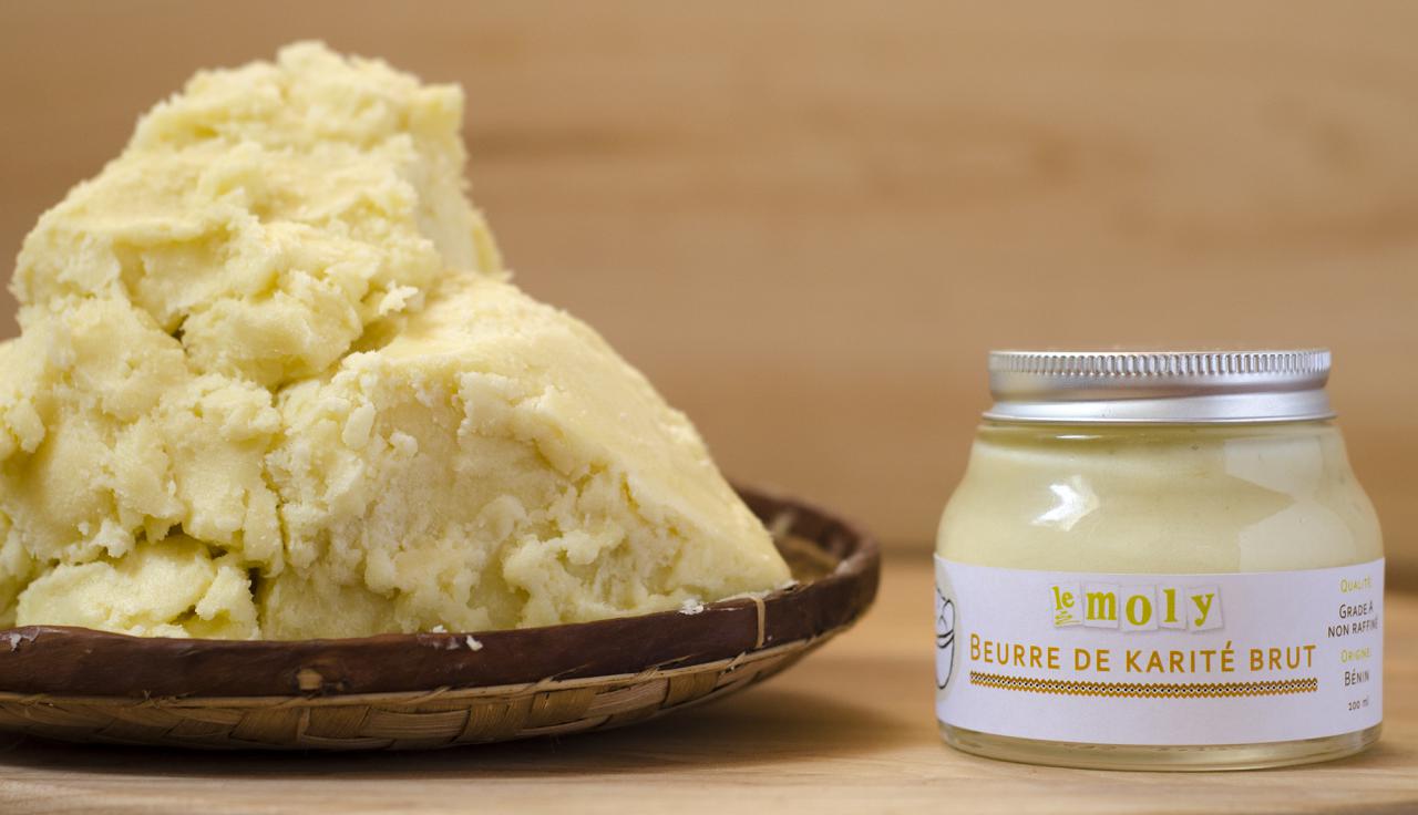 Beurre de karité brut - 120 ml - Savonnerie Le MOLY 